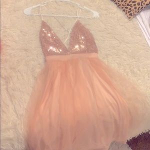 Sequin Tull party dress